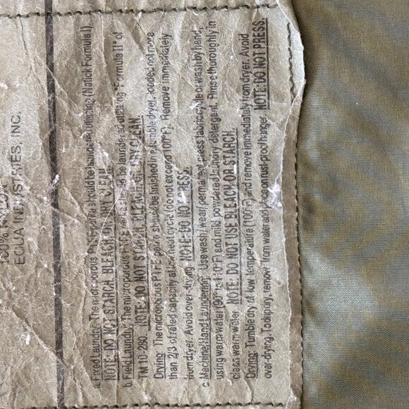 Equa Industries Camo Parka Cold Weather Nylon Hood Woodland Military Medium Long - Picture 14 of 16